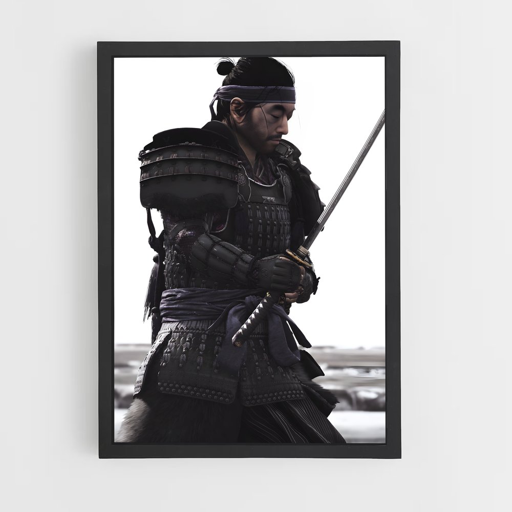 Poster Khotun le Samouraï – affiche Ghost of tsushima (vue 2)